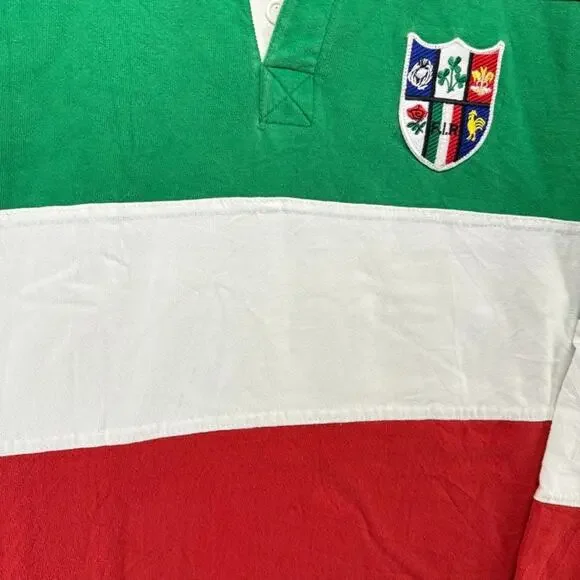 Vintage Six Nations Rugby Shirt Men's Large Colorful Ireland Wales Shield Y2k - Picture 2 of 8